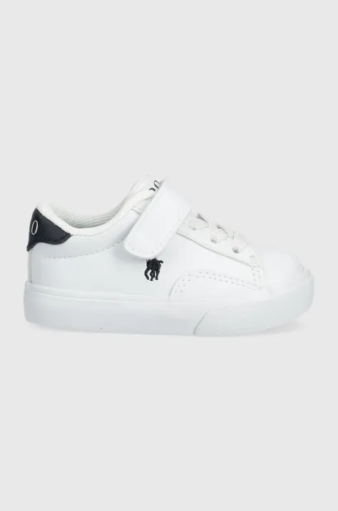 Dětské sneakers boty Polo Ralph Lauren bílá barva