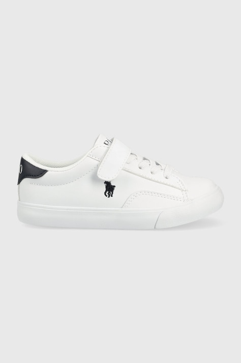 Polo Ralph Lauren sneakers pentru copii culoarea alb