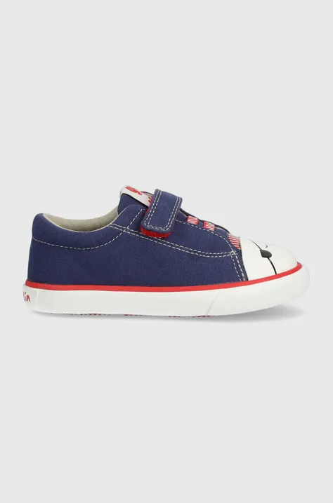 Παιδικά πάνινα παπούτσια Garvalin χρώμα: ναυτικό μπλε