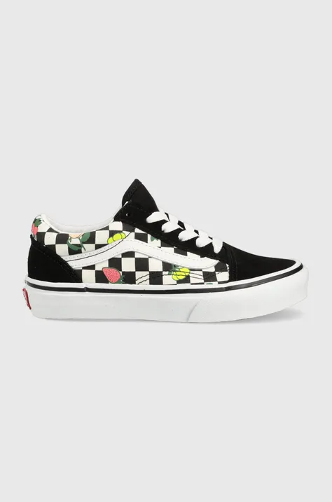 Detské tenisky Vans UY Old Skool FRTC BLKWH čierna farba