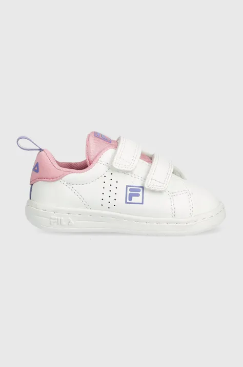 Παιδικά αθλητικά παπούτσια Fila FFK0113 CROSSCOURT 2 NT velcro χρώμα: άσπρο