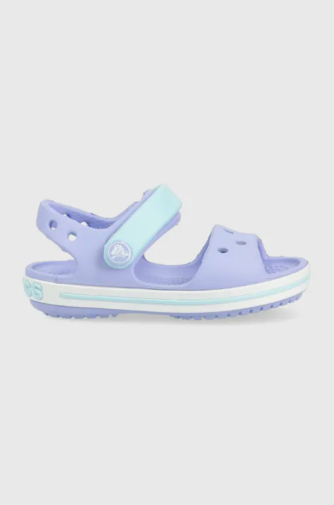 Otroški sandali Crocs vijolična barva