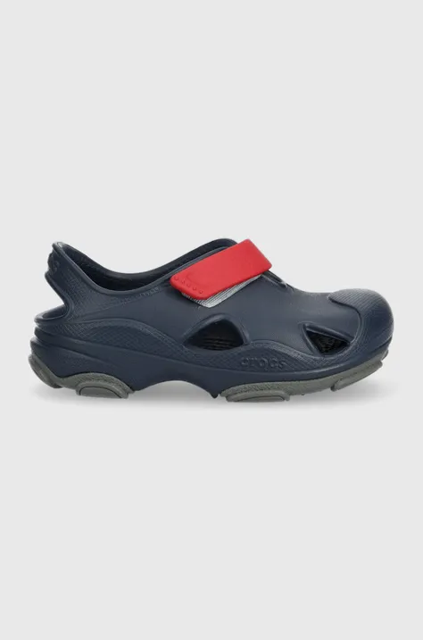 Dječje sandale Crocs ALL TERRAIN FISHERMAN SANDAL boja: tamno plava