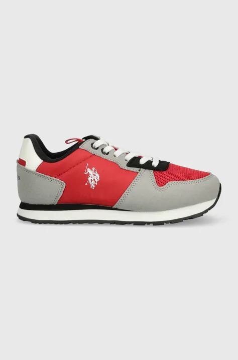 Παιδικά αθλητικά παπούτσια U.S. Polo Assn. χρώμα: κόκκινο