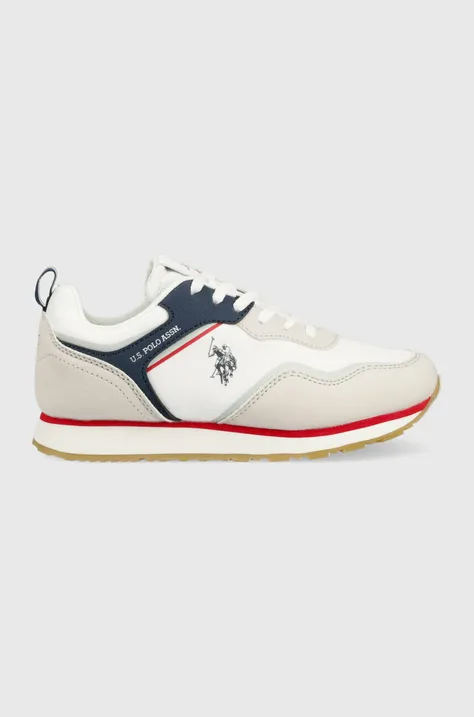 Dětské sneakers boty U.S. Polo Assn. bílá barva