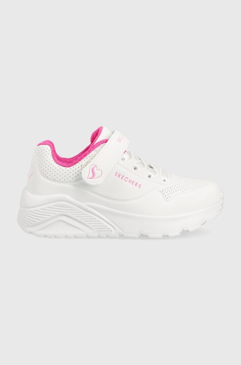 Skechers sneakers pentru copii culoarea alb