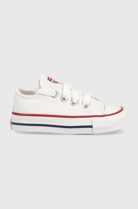 Παιδικά πάνινα παπούτσια Converse CONVERSE SHOES 7J256 χρώμα: άσπρο