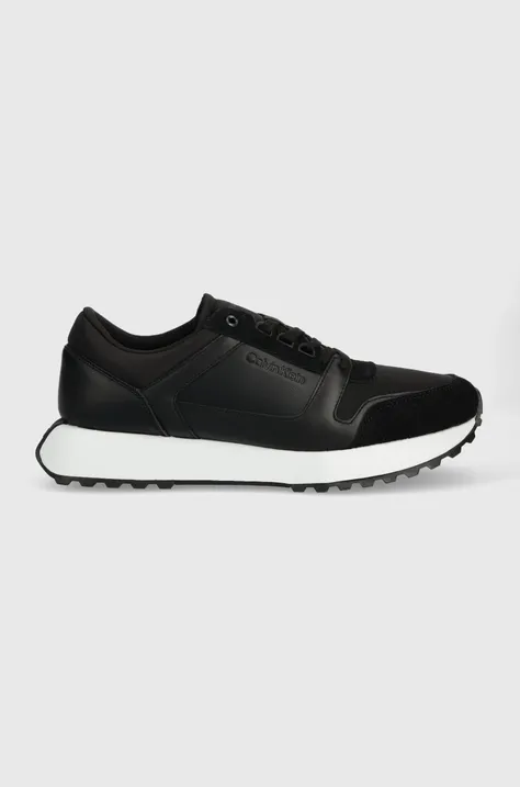 Calvin Klein sneakersy HM0HM00853 LOW TOP LACE UP MIX kolor czarny