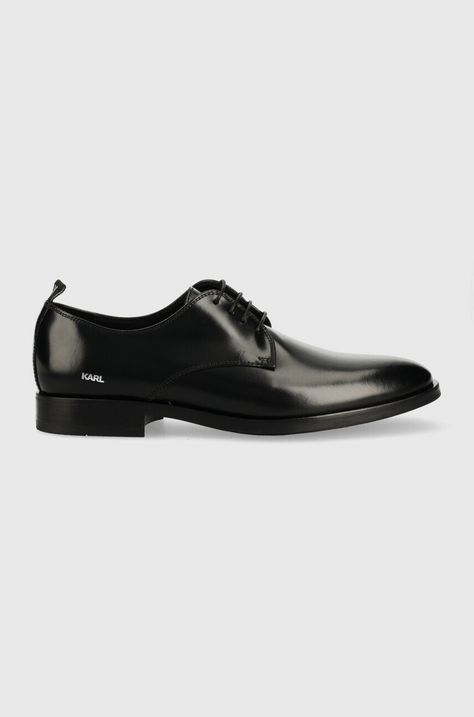 Kožne cipele Karl Lagerfeld KL12026 BUREAU