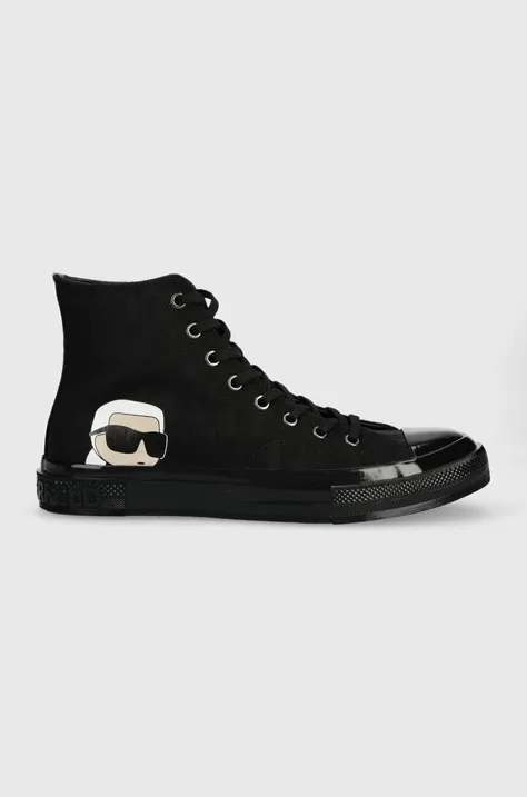 Πάνινα παπούτσια Karl Lagerfeld KL50359 KAMPUS III KAMPUS III χρώμα: μαύρο KL50359 F3KL50359