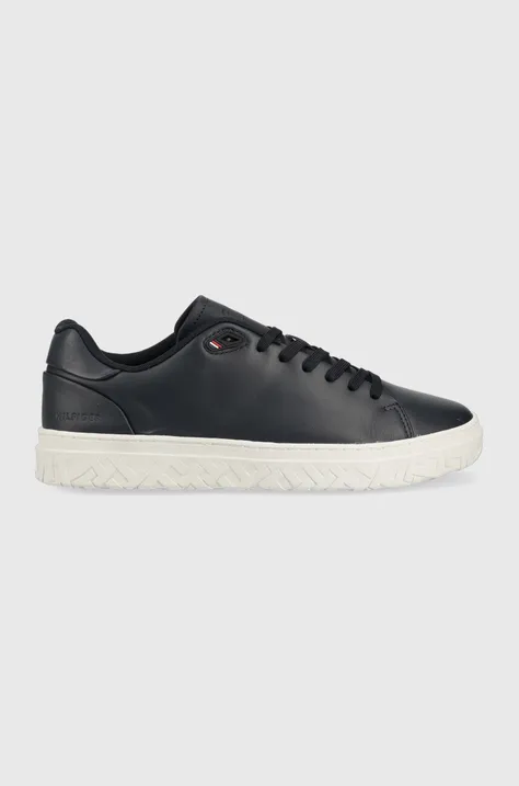Kožené sneakers boty Tommy Hilfiger MODERN ICONIC COURT CUP LEATHER