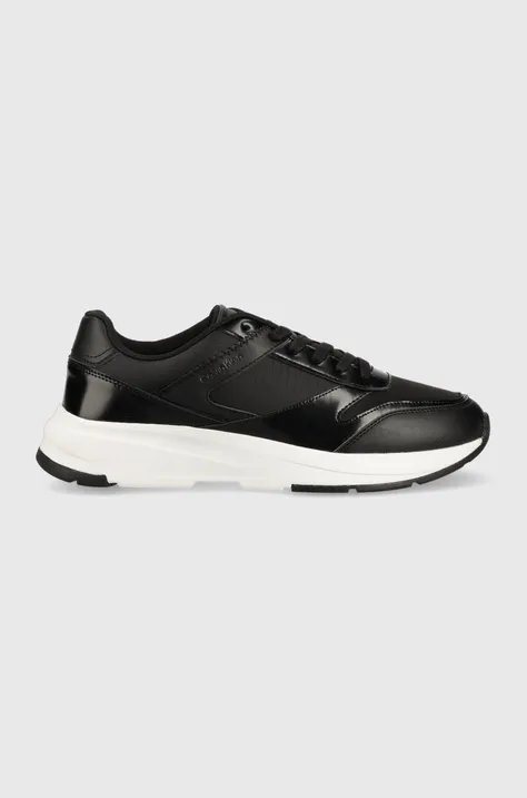 Sneakers boty Calvin Klein LOW TOP LACE UP MIX