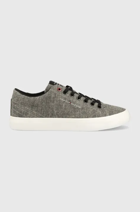 Tenisice Tommy Hilfiger TH HI VULC CORE LOW CHAMBRAY