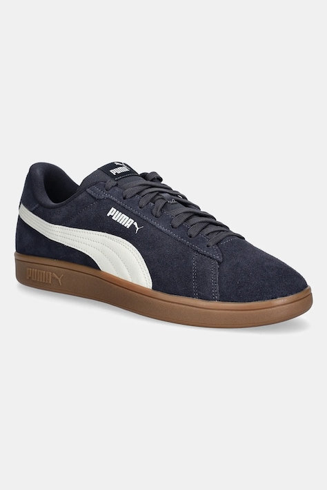 Puma sneakers din piele intoarsă PUMA Smash 3.0 culoarea albastru marin