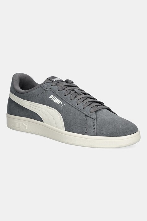 Puma sneakers din piele intoarsă PUMA Smash 3.0 culoarea gri