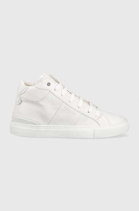 Sneakers boty Guess Todi Mid bílá barva, FM5TOM ELE12 OFFWH