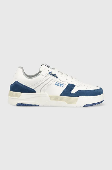 Δερμάτινα αθλητικά παπούτσια Gant Brookpal χρώμα: άσπρο, 26631872.G278
