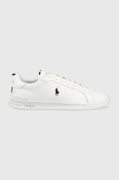 Δερμάτινα αθλητικά παπούτσια Polo Ralph Lauren Hrt Ct II χρώμα: άσπρο, 809860883006