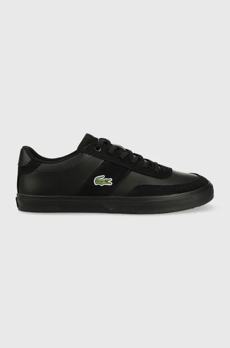 Δερμάτινα αθλητικά παπούτσια Lacoste COURT-MASTER PRO χρώμα: μαύρο, 44SMA0084