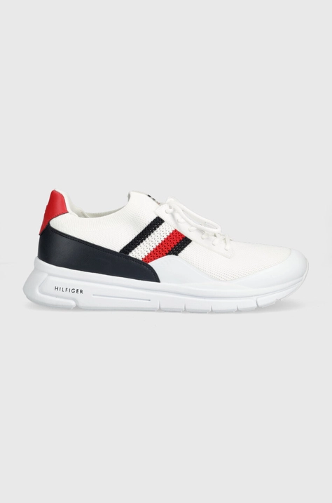 Tenisky Tommy Hilfiger PREMIUM LIGHTWEIGHT RUNNER KNIT biela farba