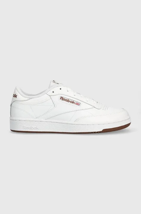 Δερμάτινα αθλητικά παπούτσια Reebok Classic Club C 85 χρώμα: άσπρο