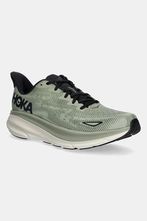 Běžecké boty Hoka One One Clifton 9 zelená barva, 1127895