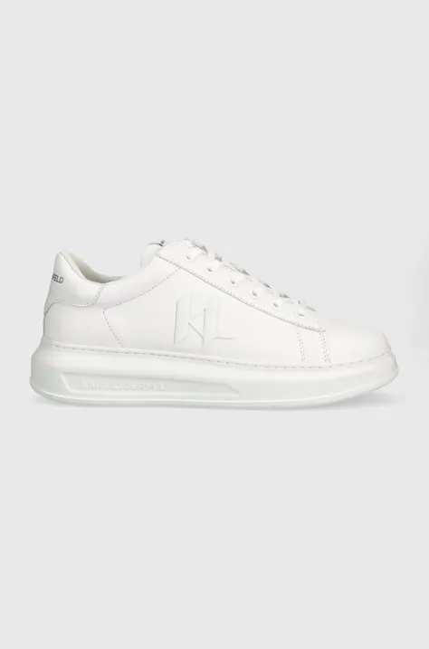 Δερμάτινα αθλητικά παπούτσια Karl Lagerfeld KAPRI MENS χρώμα: άσπρο, KL52515 F3KL52515