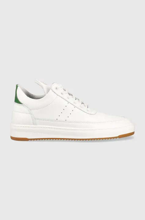 Filling Pieces sneakersy skórzane Low Top Bianco kolor biały 10127791926 10127791926-Green