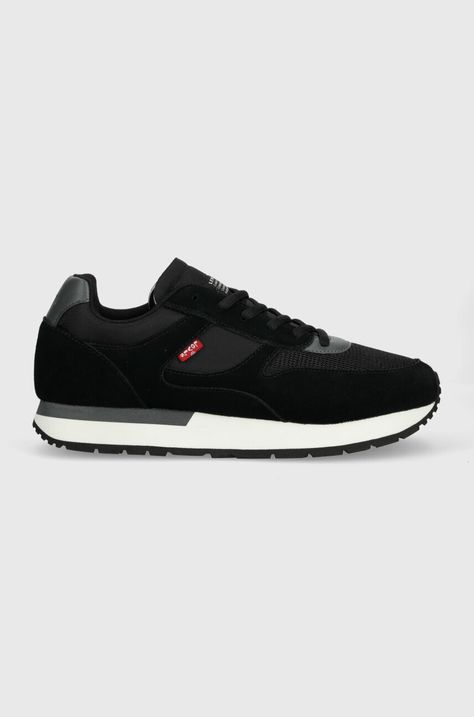 Sneakers boty Levi's Bannister černá barva, D7538.0003