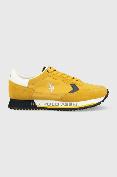 Αθλητικά U.S. Polo Assn. CLEEF χρώμα: κίτρινο