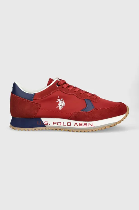 Αθλητικά U.S. Polo Assn. CLEEF χρώμα: κόκκινο