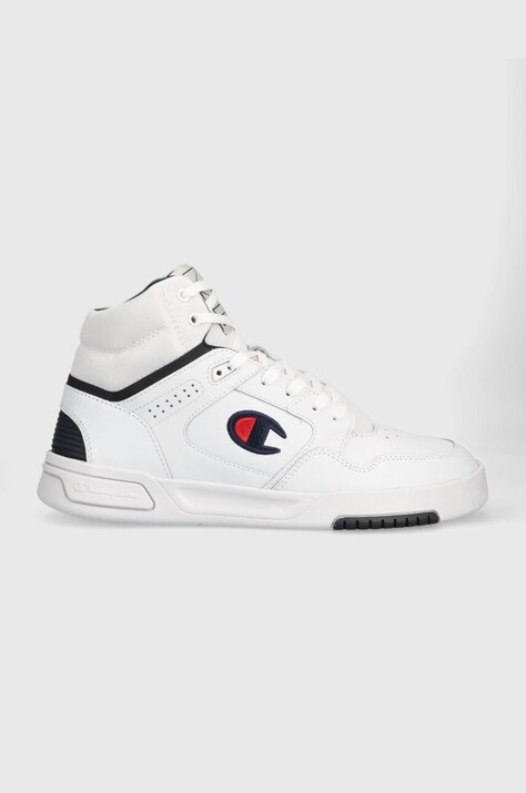 Kožené tenisky Champion Mid Cut Shoe Z80 bílá barva