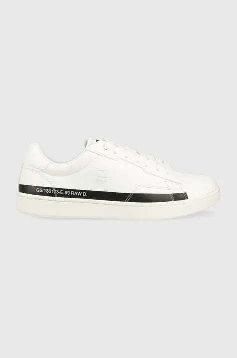 Δερμάτινα αθλητικά παπούτσια G-Star Raw Cadet Lea χρώμα: άσπρο, 2312002523.WHT.BLK