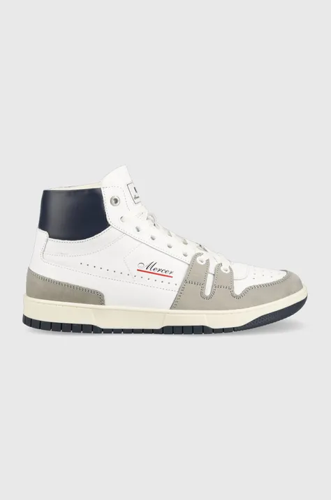 Δερμάτινα αθλητικά παπούτσια Mercer Amsterdam The Brooklyn High χρώμα: άσπρο, ME231014