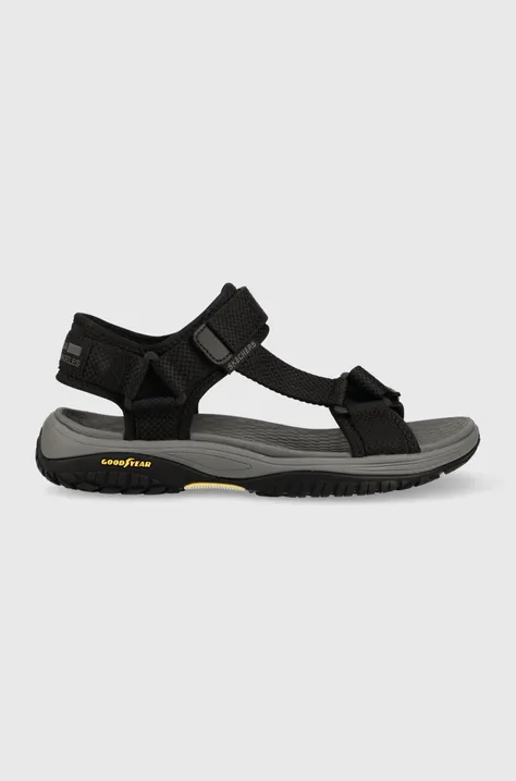 Sandály Skechers RELAXED FIT pánské, černá barva