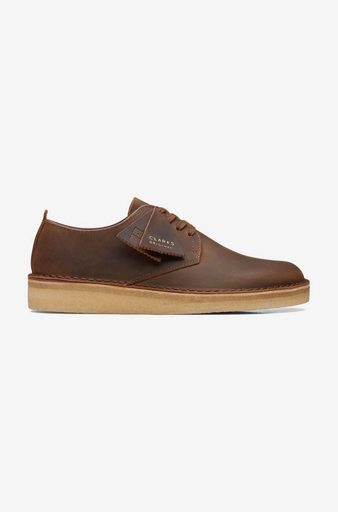 Clarks Originals pantofi de piele Clarks Originals Originals Coal London Beeswax 26171493 culoarea maro 26171493-BROWN