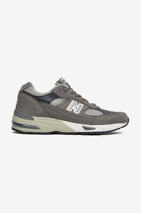 Sneakers boty New Balance M991GNS šedá barva, M991GNS-GNS