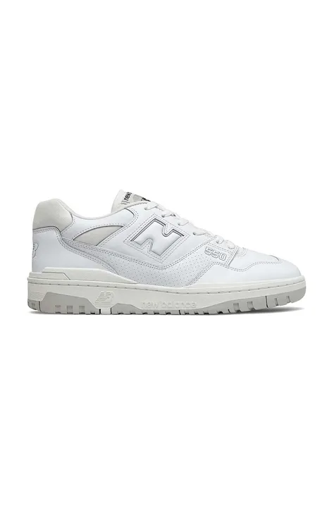 New Balance sneakers in pelle 550 White Grey BB550PB1