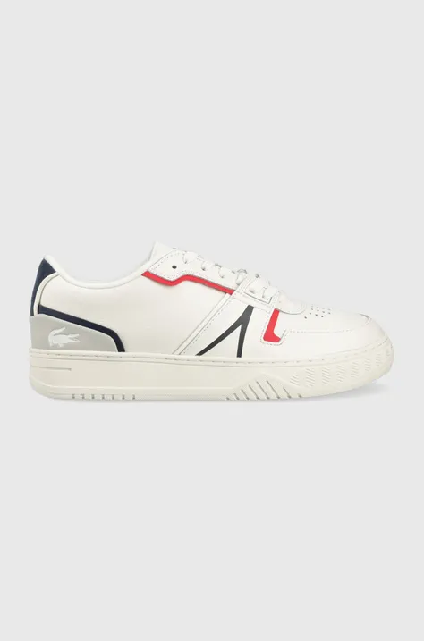 Кожаные кроссовки Lacoste L001 Leather Sneaker цвет белый 42SMA0092