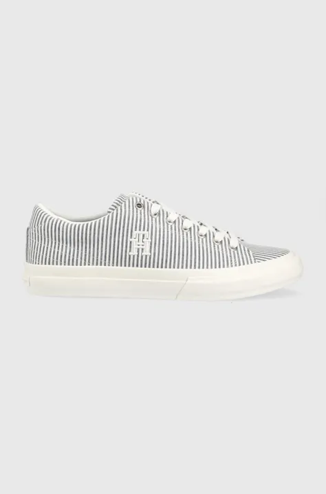 Tenisice Tommy Hilfiger TH HI VULC STREET LOW SEERSUCKER FM0FM04540