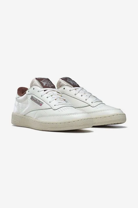 Δερμάτινα αθλητικά παπούτσια Reebok Classic C 85 Vintage χρώμα: άσπρο