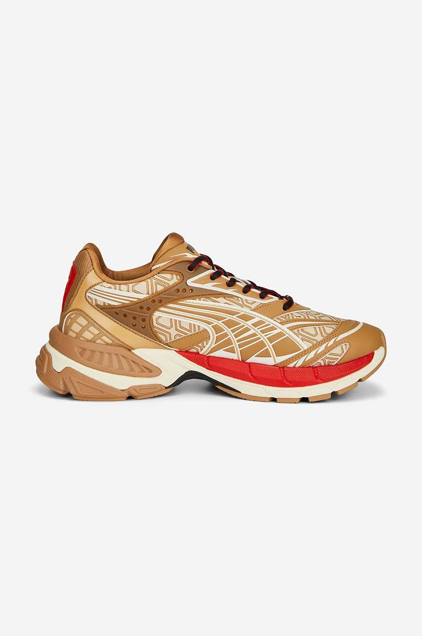 Puma sneakers Velophasis Luxe brown color