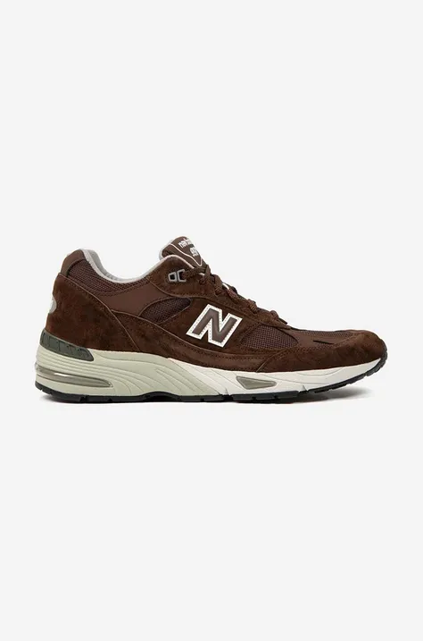 New Balance sneakersy M991BGW kolor brązowy