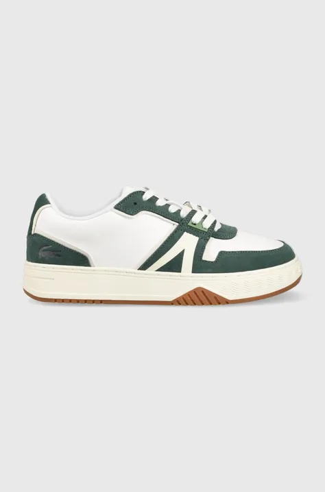 Кожаные кроссовки Lacoste L001 Leather Colour Trainers цвет зелёный 45SMA0070