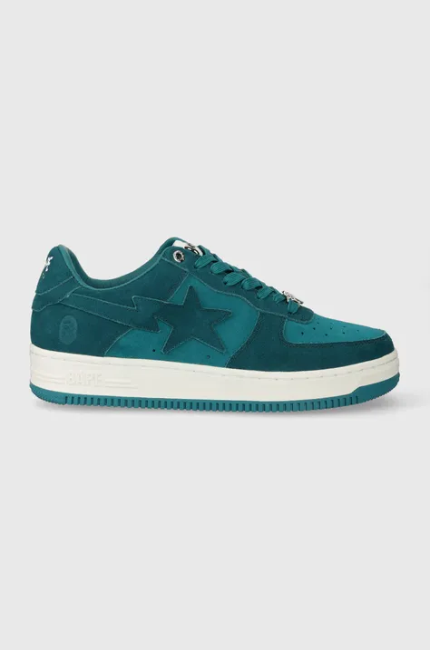 A Bathing Ape suede sneakers BAPE STA #3 001FWI701008I turquoise color 0