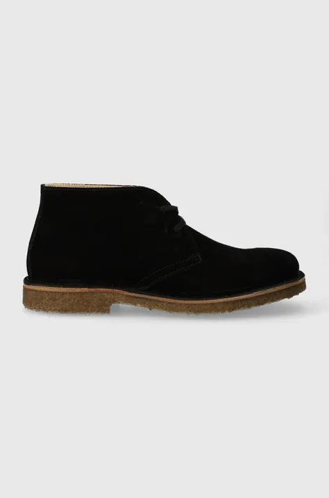 Astorflex suede shoes men's black color