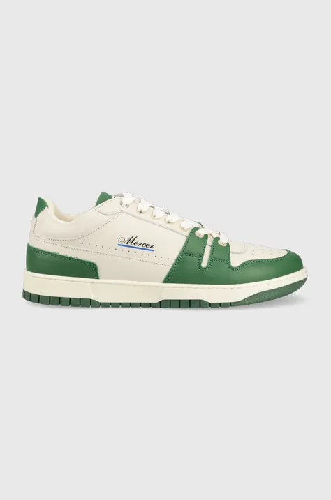 Δερμάτινα αθλητικά παπούτσια Mercer Amsterdam The Brooklyn χρώμα: πράσινο