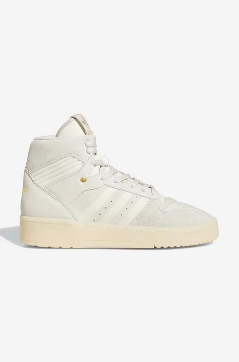 Кожаные кроссовки adidas Originals Rivalry High цвет бежевый FZ6324-cream