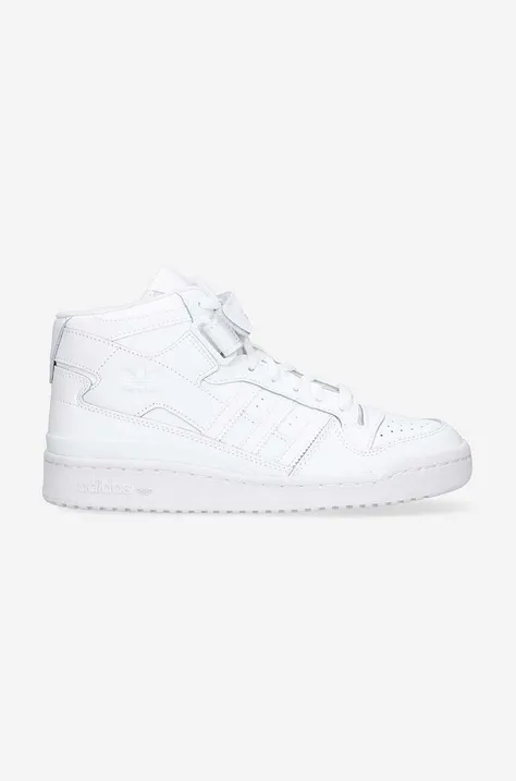 adidas Originals leather sneakers Forum Mid W white color