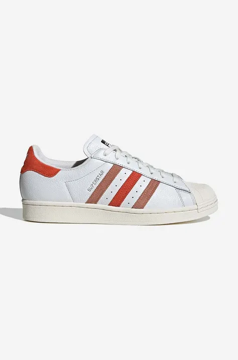adidas Originals leather sneakers Superstar GZ9380 white color
